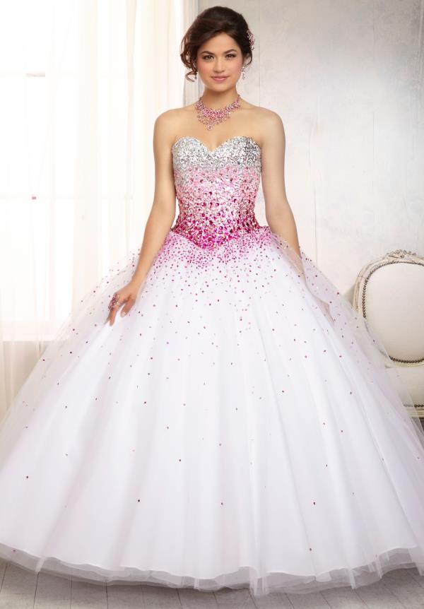 Vizcaya Quinceanera Tulle Skirt Dress 88086