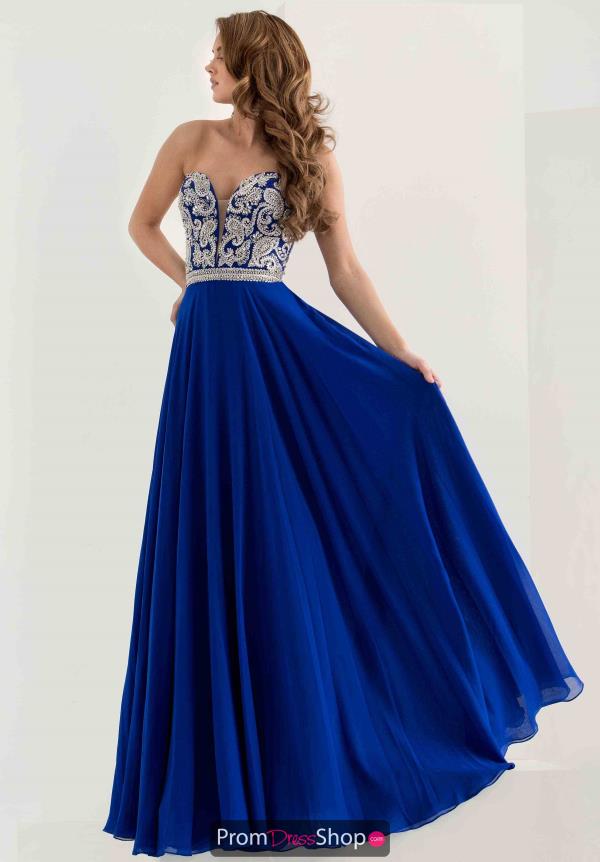 Jasz Couture Chiffon A Line Dress 5748
