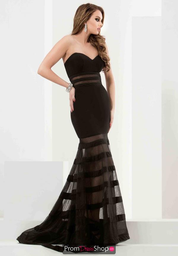 Jasz Couture Long Jersey Dress 5797