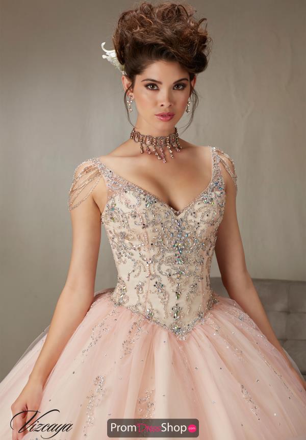 Vizcaya Quinceanera Lace Back Tulle Gown 89065