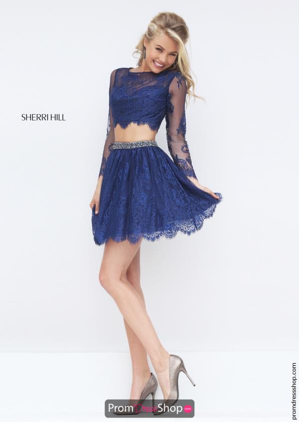 Sherri Hill Short Sleeved Two Piece Dress 50073