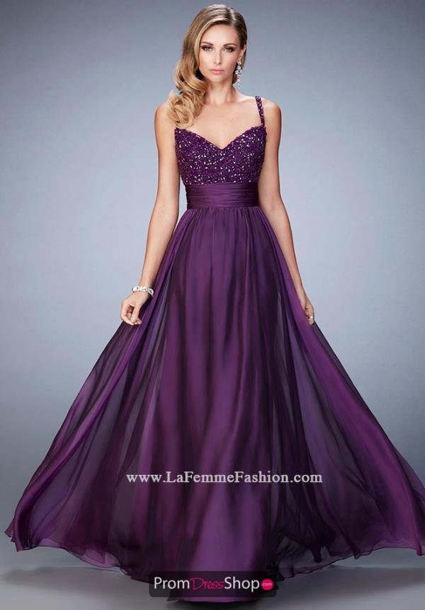 Special Occasion Purple La Femme Dress 22433
