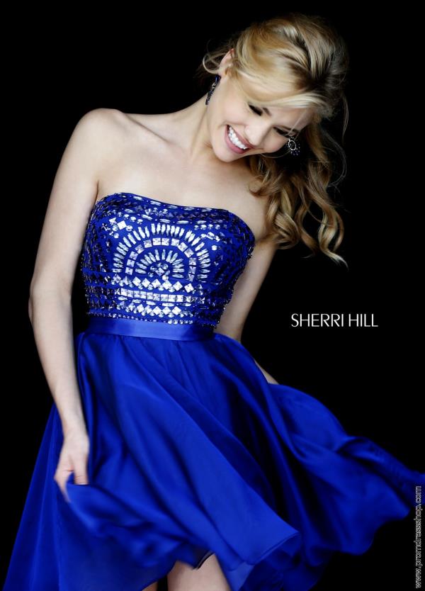 Sherri Hill Winter Formal Chiffon Dress 1961
