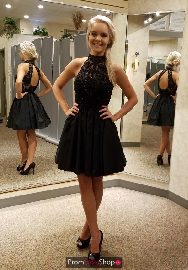 Sherri Hill Short Taffeta A Line Dress 50706