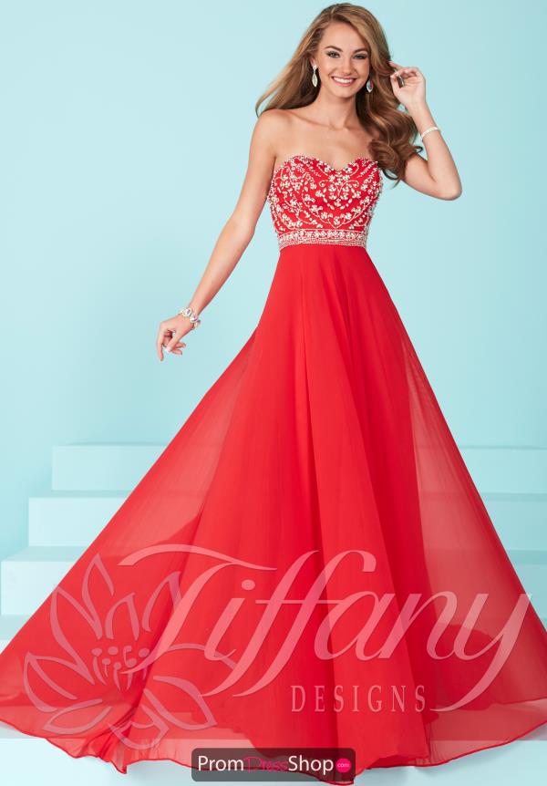 Tiffany Long A Line Dress 16221