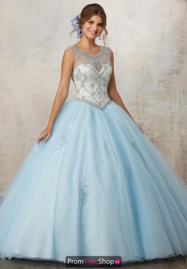 Vizcaya Beaded High Neckline Dress 89129
