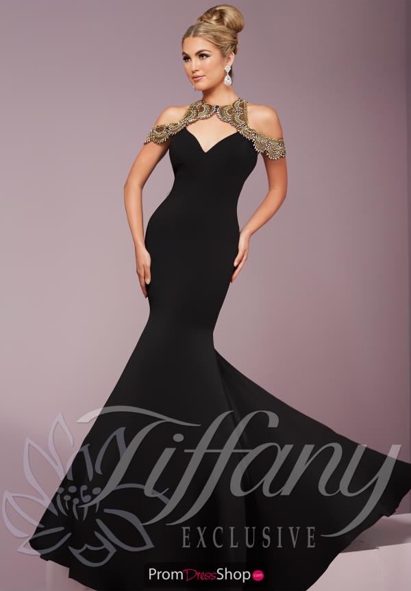 Tiffany Long Satin Dress 46106