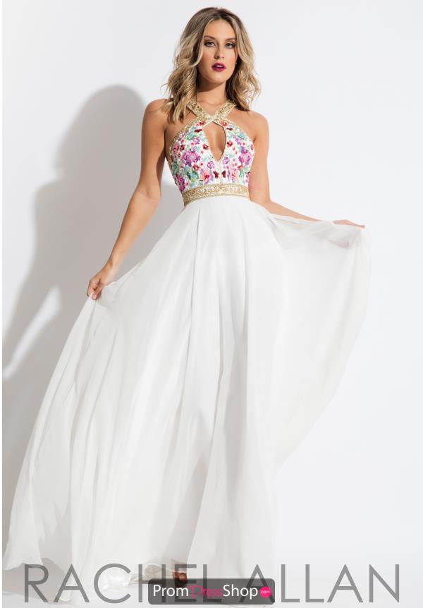 Rachel Allan Long Chiffon Dress 7516