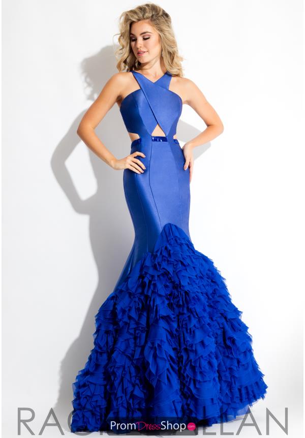 Rachel Allan Halter Chiffon Dress 7521