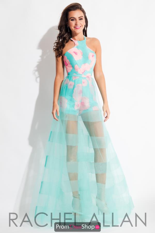 Rachel Allan Long Tulle Dress 7558