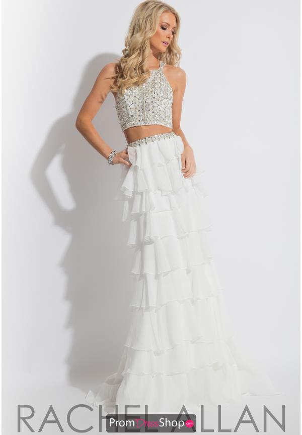 Rachel Allan Sexy Back Beaded Dress 7562