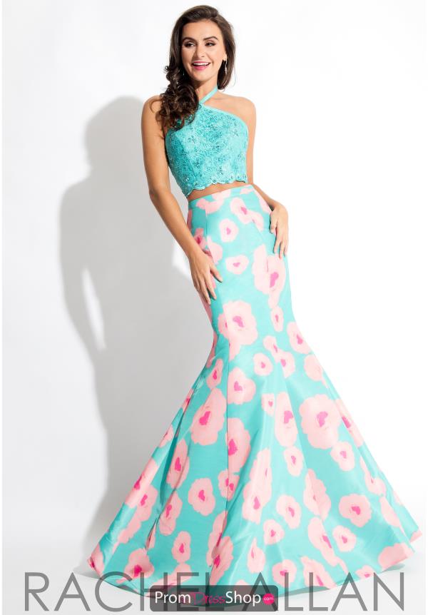 Rachel Allan Long Lace Dress 7578