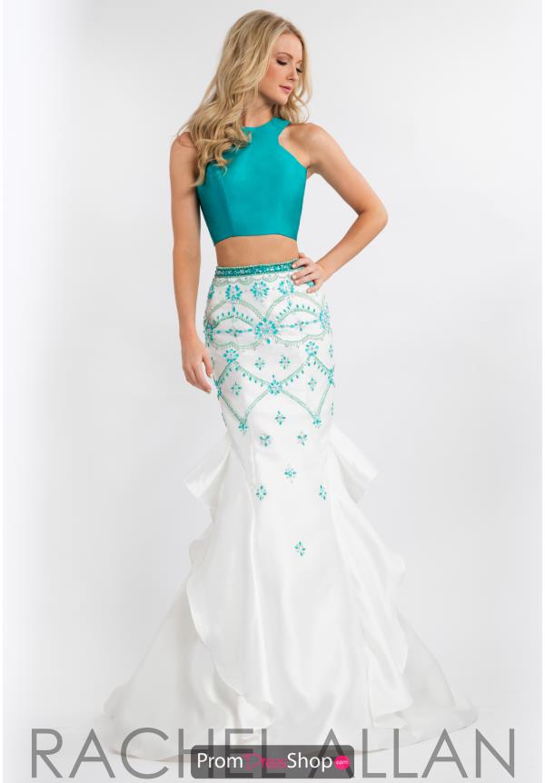Rachel Allan Two Piece Beaded Dress 7633