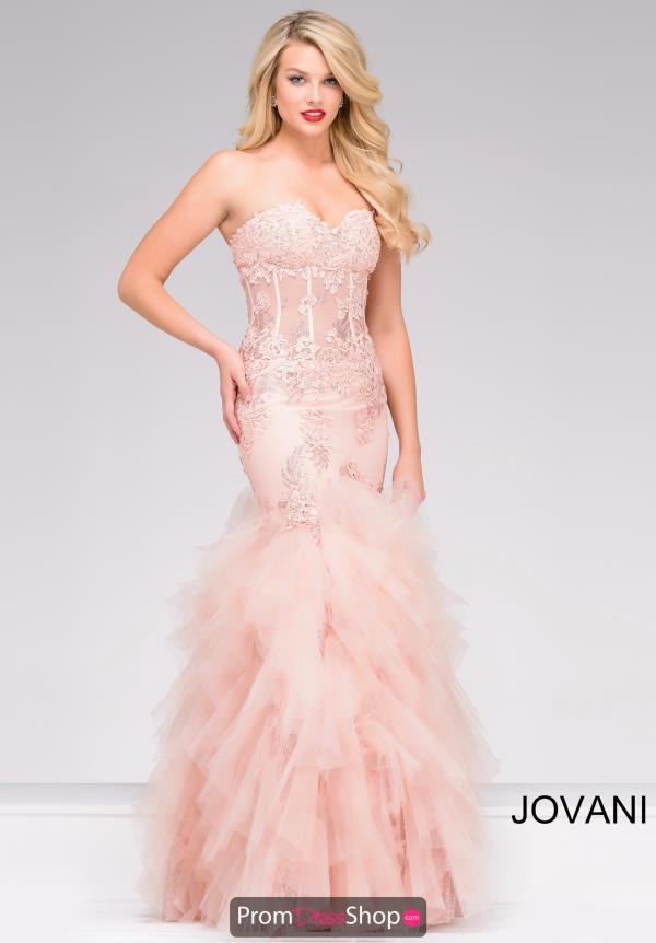 Jovani Mermaid Tulle Skirt Dress 88893