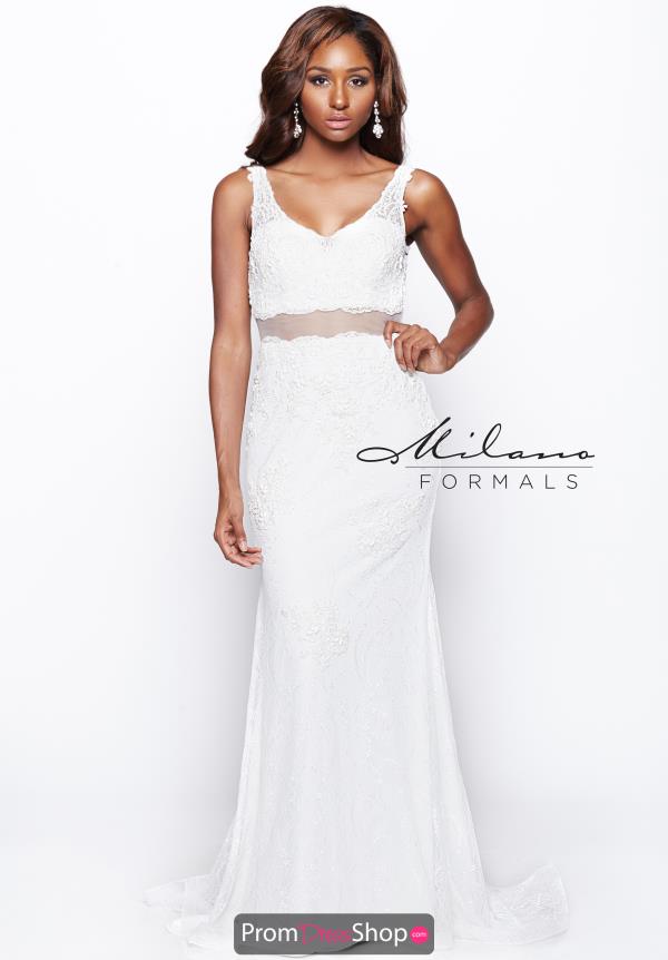 Milano Formals Lace Fitted Dress AA9323