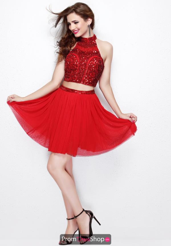 Primavera Halter Neckline Beaded Dress 1315