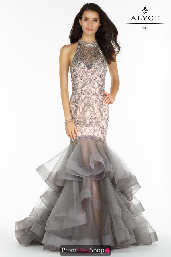 Alyce Paris Halter Long Dress 6745