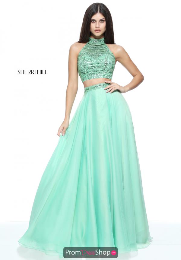 Sherri Hill Long Chiffon Dress 50809