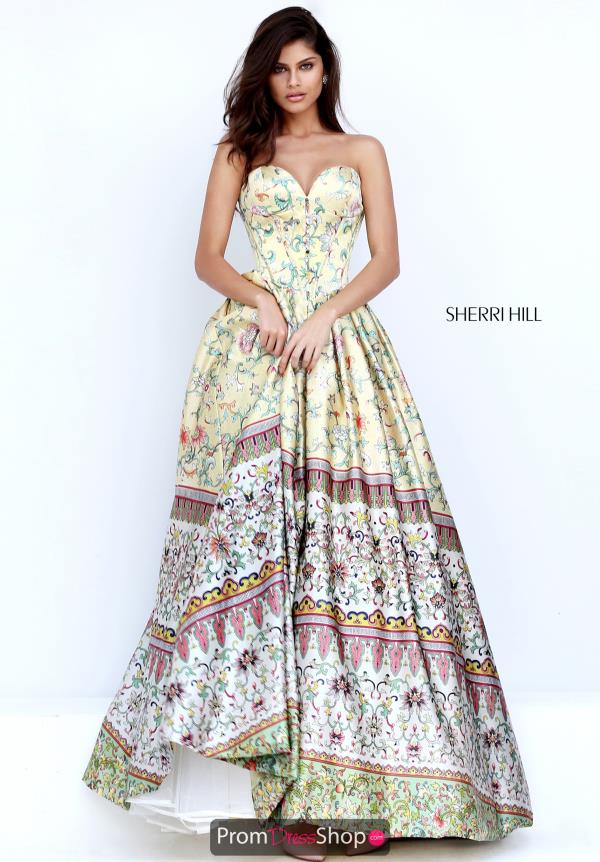 Sherri Hill Long A Line Dress 50797