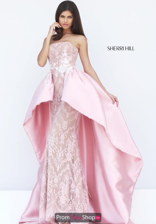 Strapless Fitted Sherri Hill Dress 50842