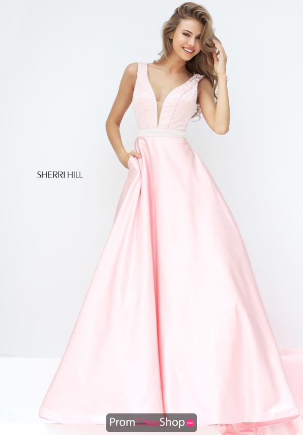 Sherri Hill V- Neckline Long Dress 50847