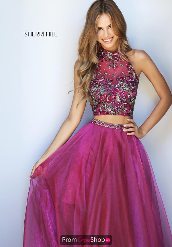 Sherri Hill A Line Beaded Dress 50958