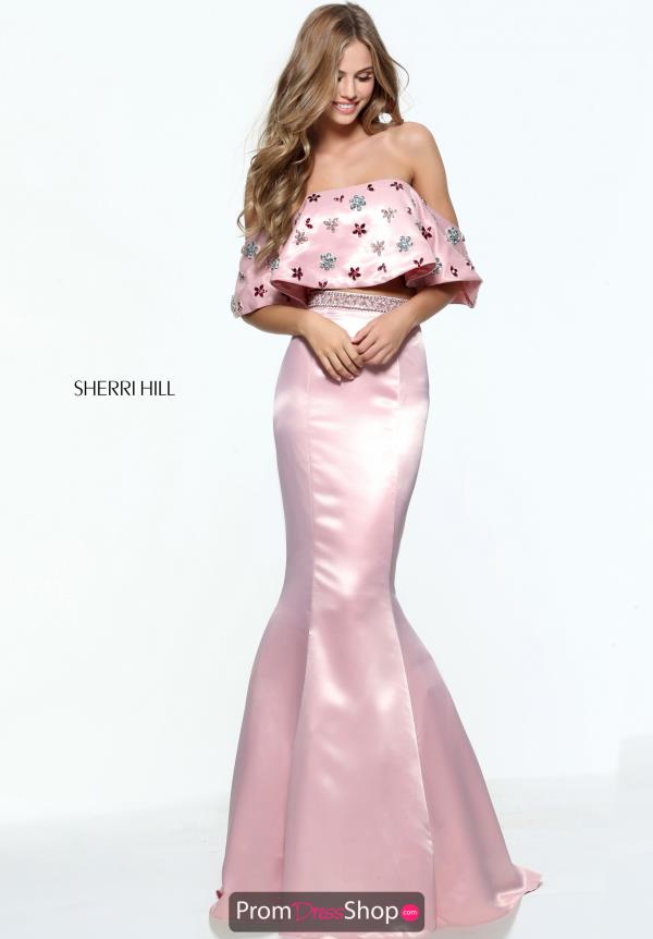 Sherri Hill Satin Long Dress 51054