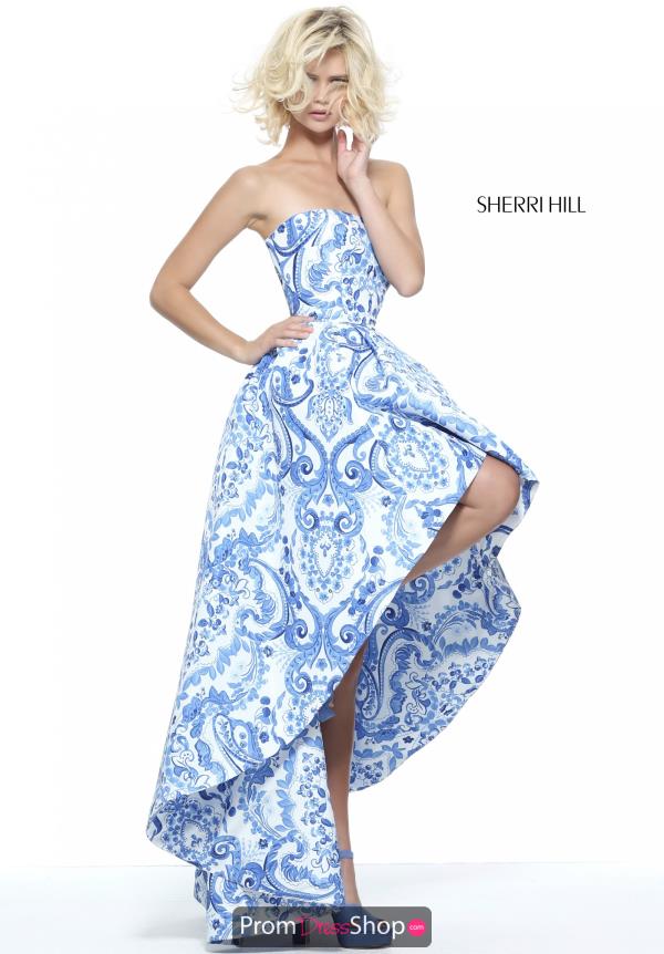 Sherri Hill Strapless A Line Dress 51097