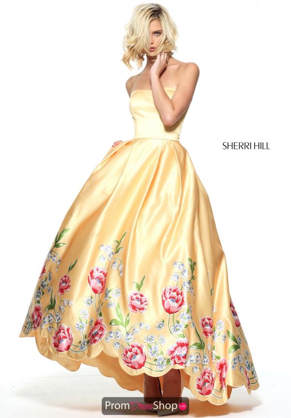 Sherri Hill Long Satin Dress 51139