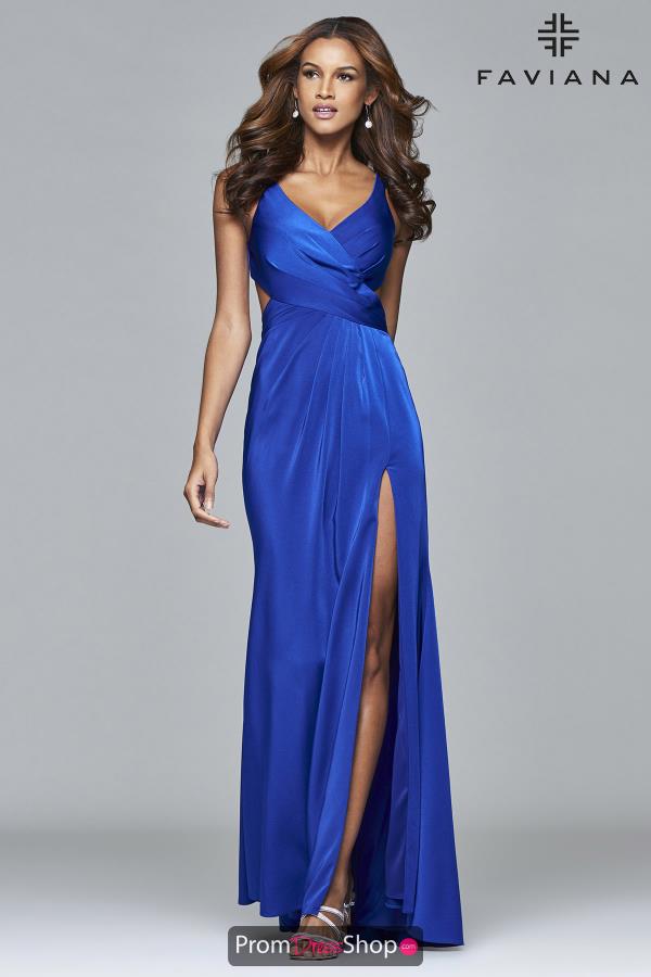 Faviana Long Fitted Dress 7954