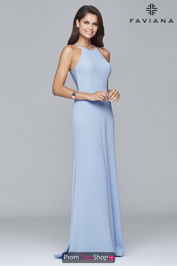 Faviana Long Fitted Dress S7913