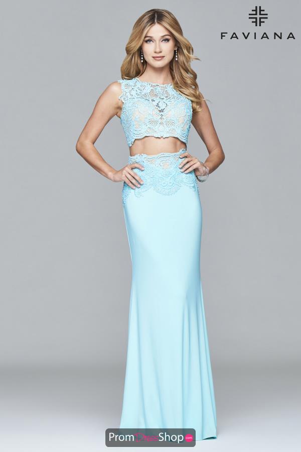 Faviana Long Two Piece Dress S7942