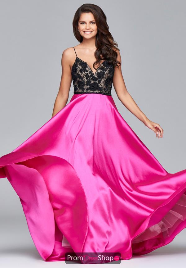 Faviana A Line V Neck Dress S7947