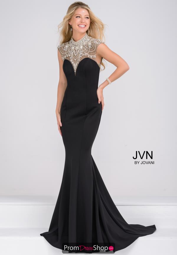 JVN by Jovani Full Figured Neoprene Dress JVN47786