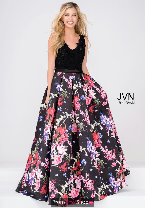 JVN by Jovani V-Neck Long Dress JVN47924