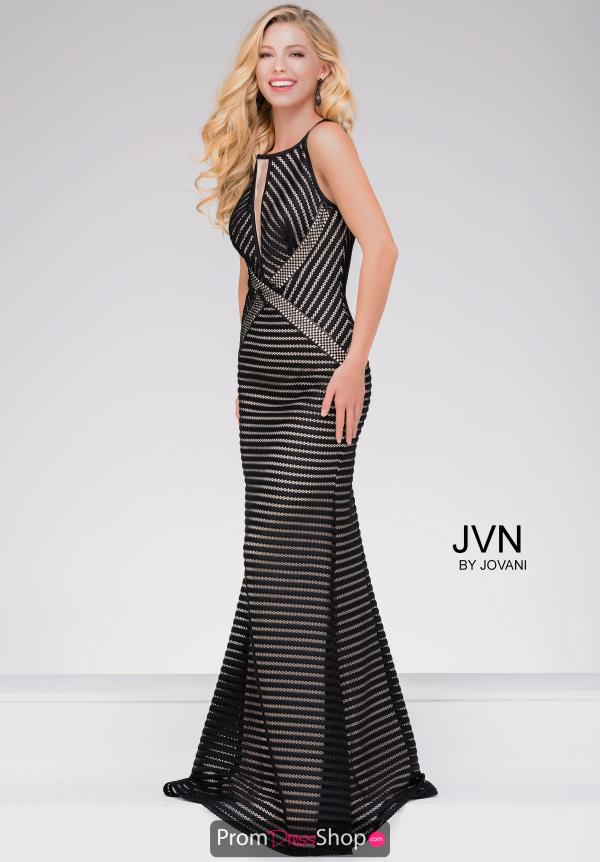 JVN by Jovani Net Fitted Dress JVN48710