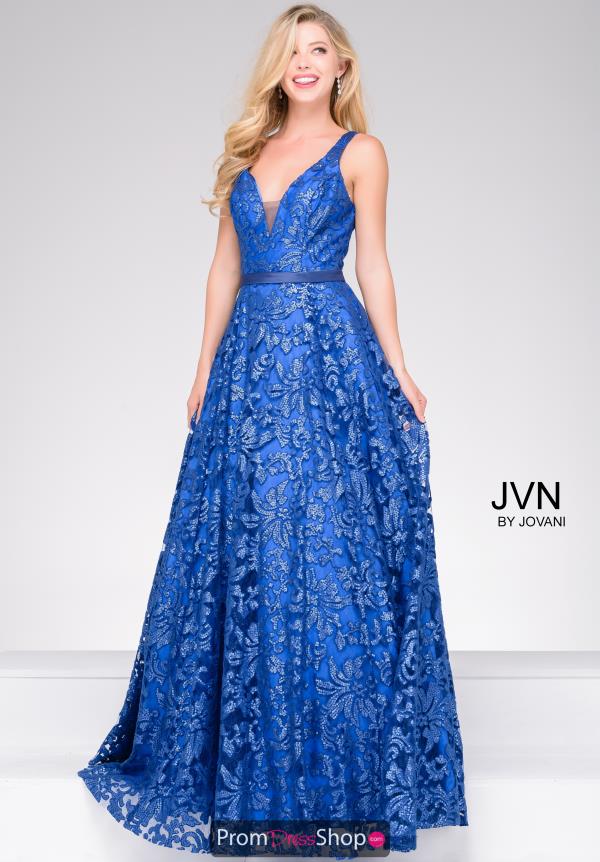 JVN by Jovani Full Figured A Line Dress JVN50320
