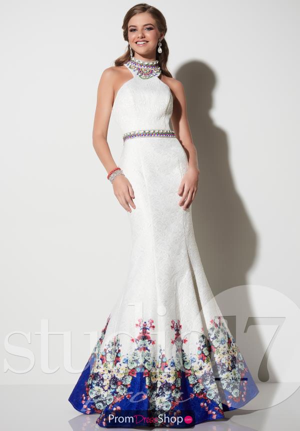 Studio 17 Long Open Back Dress 12636