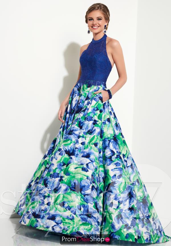 Studio 17 A Line Print Dress 12638