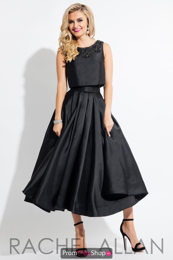Rachel Allan A Line High Neck Line Dress L1030
