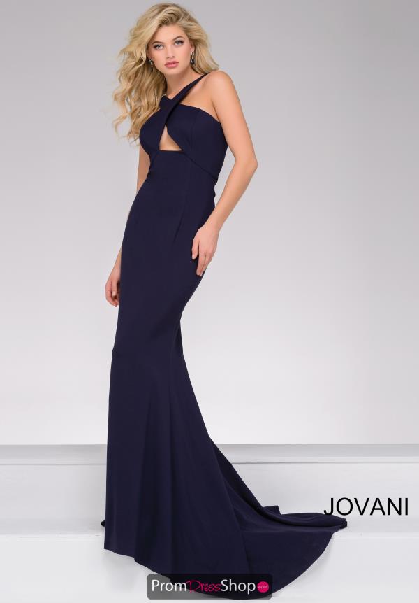 Jovani Long Halter Neckline Dress 43029