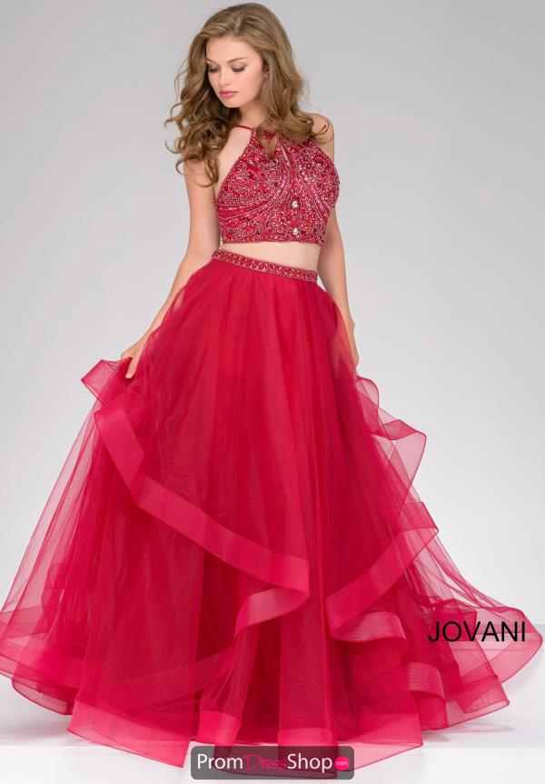 Jovani Two Piece Beaded Dress 46404