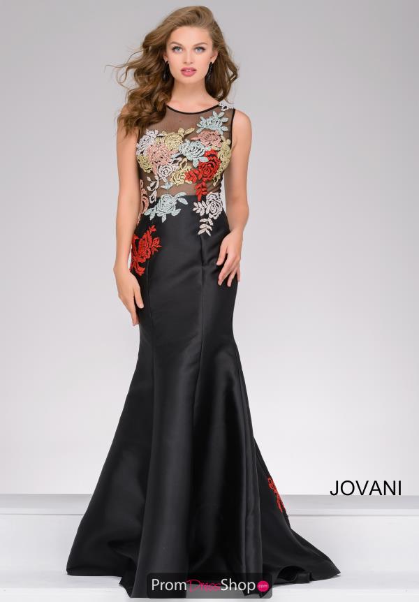 Jovani Applique Long Dress 46901