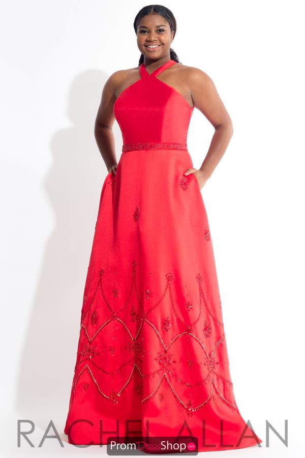 Rachel Allan Long A Line Dress 7801