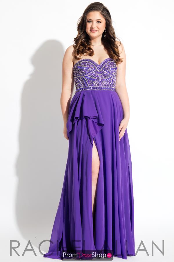 Rachel Allan Long Chiffon Dress 7831