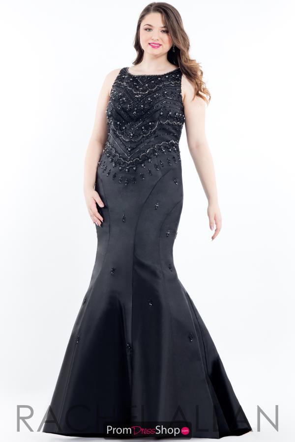 Rachel Allan Long Beaded Dress 7842