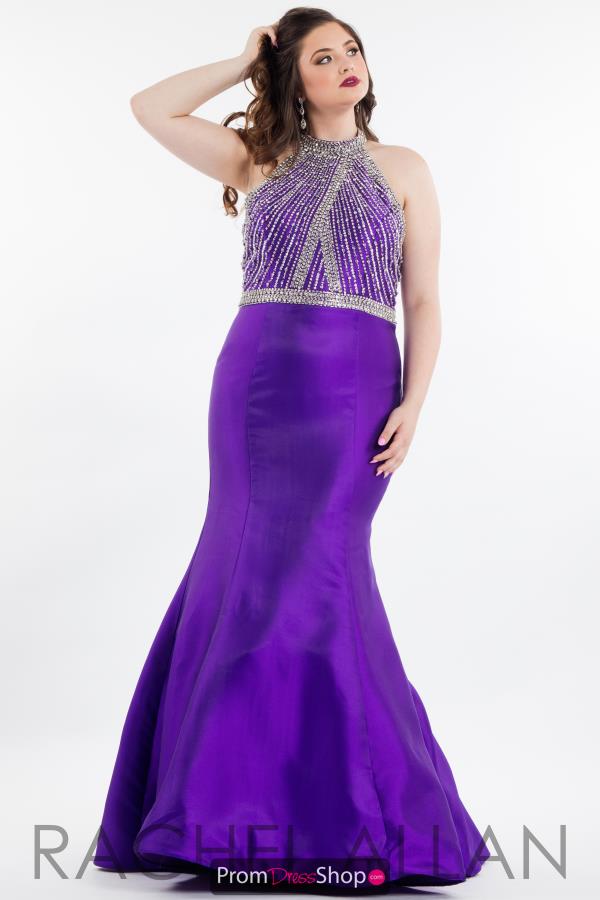 Rachel Allan Fitted Mermaid Dress 7843