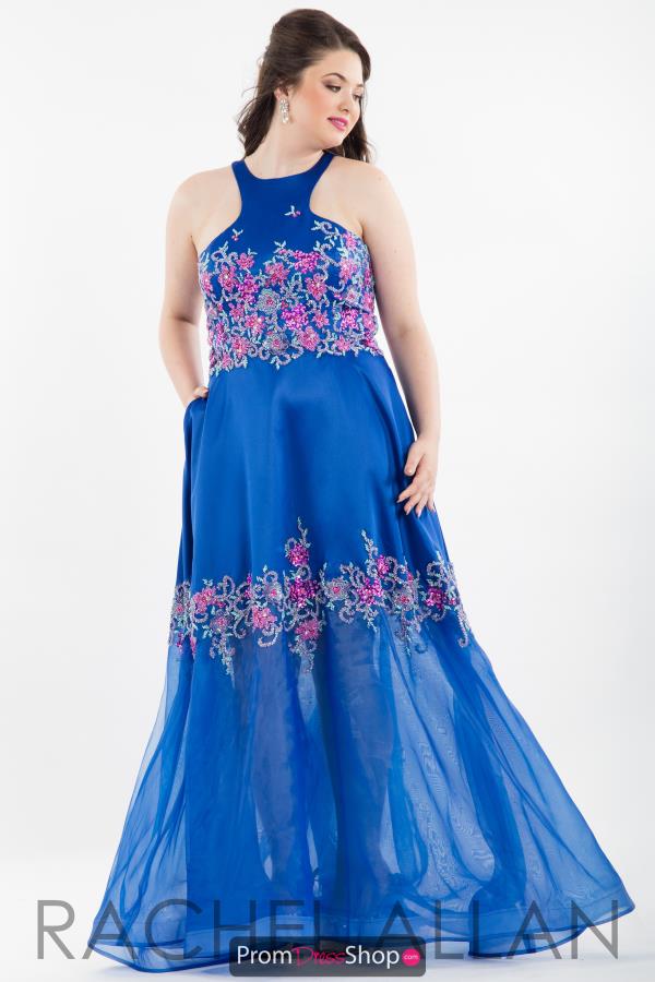 Rachel Allan Long A Line Dress 7848
