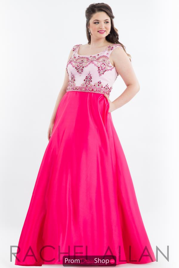 Rachel Allan Beaded Long Dress 7849