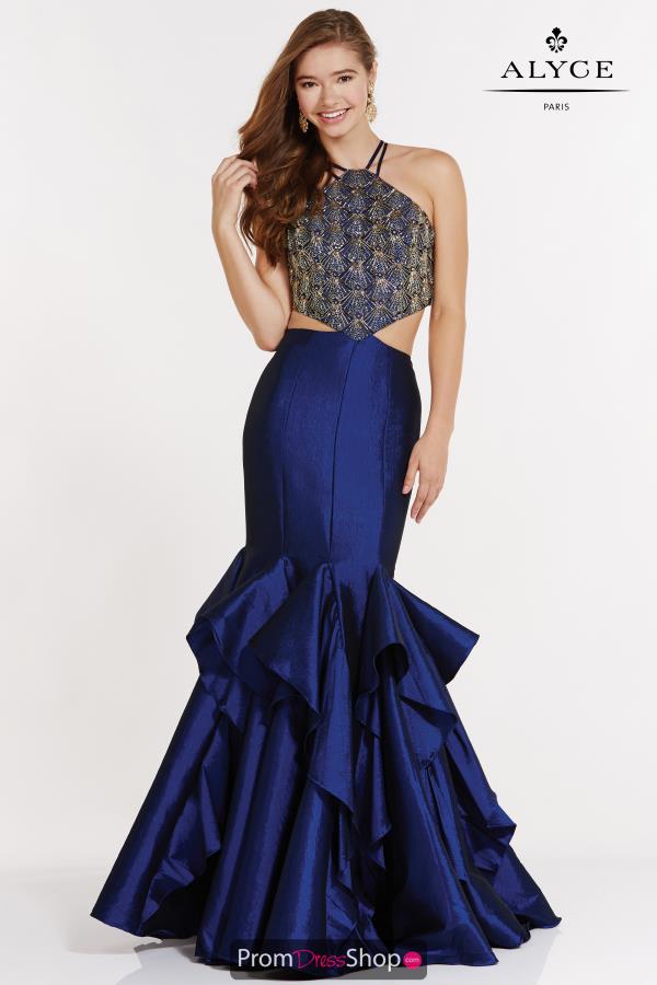 Alyce Paris Mermaid Beaded Dress 2618